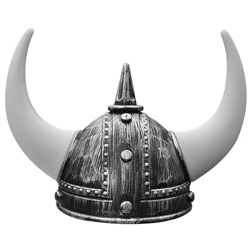 Wedhapy Mittelalterlicher Helm Wikingerhelm mittelalterlicher gehörnter Halloween-Wikingerhelm Berserker-Soldat Krieger Wikingerhut Plastik-Schaller Halloween-Kostüme für Halloween Wedhapy Mittelalterlicher Helm Wikingerhelm mittelalterlicher gehörnter Halloween-Wikingerhelm Berserker-Soldat Krieger Wikingerhut Plastik-Schaller Halloween-Kostüme für Halloween von Wedhapy