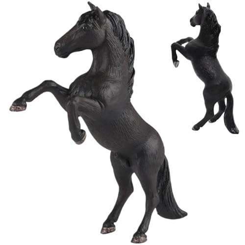 Wedhapy Pferdefiguren, künstliche und realistische Schwarze Pferdestatue, 4x6 -Zoll -Spielzeug, pädagogischer und dekorativer Plastik, Geschenke für Kinder von Wedhapy