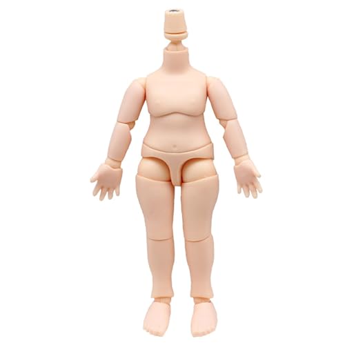 Wedhapy Puppenkörper, 10, 4 cm (4, 1 Zoll) Actionfigurenkörper im Maßstab 1:12, Ersatzpuppenzubehör mit beweglichem Gelenk, normalweiß von Wedhapy