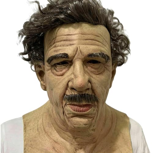 Wedhapy Realistische Gesichtsmaske Halloween-Alter-Mann-Maske Horror-realistische Gesichtsmaske atmungsaktive weiche Latexmaske für Halloween-Cosplay-Kostüm Maskerade Streiche Stil 1 Wedhapy Realistische Gesichtsmaske Halloween-Alter-Mann-Maske Horror-realistische Gesichtsmaske atmungsaktive weiche Latexmaske für Halloween-Cosplay-Kostüm Maskerade Streiche Stil 1 von Wedhapy