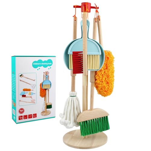 Wedhapy Reinigungsset für Kinder Holzsimulation Reinigungsspielset Rollenspiel Haushaltsführung Reinigungsset für Kleinkinder pädagogisches poliertes Reinigungsset für Kinder Reinigungsset Wedhapy Reinigungsset für Kinder Holzsimulation Reinigungsspielset Rollenspiel Haushaltsführung Reinigungsset für Kleinkinder pädagogisches poliertes Reinigungsset für Kinder Reinigungsset von Wedhapy