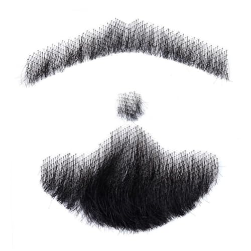 Wedhapy Schnurrbart aus Echthaar Bart künstlicher Männerbart Schnurrbart aus Echthaar Bart lebensechter Schnurrbart aus Echthaar künstlicher Schnurrbart für Männer Make up Wedhapy Schnurrbart aus Echthaar Bart künstlicher Männerbart Schnurrbart aus Echthaar Bart lebensechter Schnurrbart aus Echthaar künstlicher Schnurrbart für Männer Make up von Wedhapy
