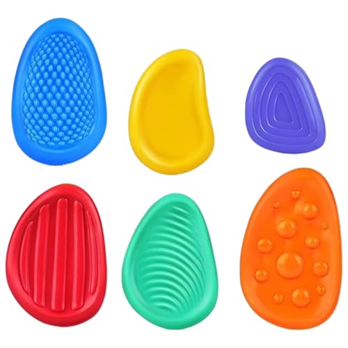 Wedhapy Sensorische Steine 6PCs strukturiert Verschiedene geformte Silikon -Sorge -Stein für beruhigende, unterhaltsame und Stressbekämpfung, Flexible und ruhige Zappelspielzeug für Kinder Wedhapy Sensorische Steine 6PCs strukturiert Verschiedene geformte Silikon -Sorge -Stein für beruhigende, unterhaltsame und Stressbekämpfung, Flexible und ruhige Zappelspielzeug für Kinder von Wedhapy