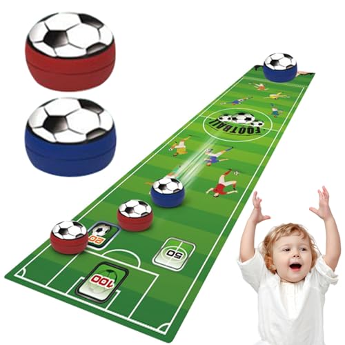 Wedhapy Tabelle Curling Game Family Games Tabletop Curling für Erwachsene Kinder interaktive Eltern-Kind-Tabletop Curling Game Developmental Stress Relief Tabletop Games Party Games, Fußball von Wedhapy
