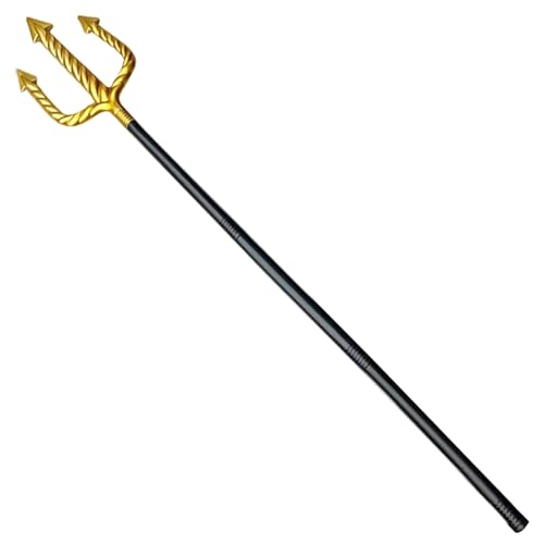 Wedhapy Teufelsdreizack Teufelsgabel 48,4 Zoll Teufelsdreizack für Halloween-Kostümzubehör abnehmbare 3-teilige Stange Dreizack Speer Teufels-Heugabel Teufelskostüm Wedhapy Teufelsdreizack Teufelsgabel 48,4 Zoll Teufelsdreizack für Halloween-Kostümzubehör abnehmbare 3-teilige Stange Dreizack Speer Teufels-Heugabel Teufelskostüm von Wedhapy