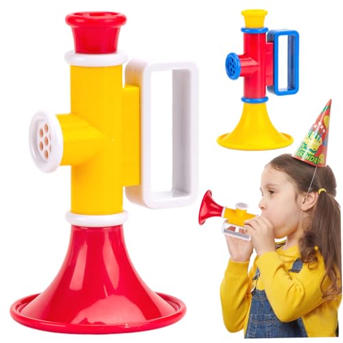 Wedhapy Trompetenspielzeug 2 Stück ABS-Kunststoff-Trompete für Kinder Klanglehrmittel 5 x 3 Zoll tragbares Trompeteninstrument mit 2 Soundeffekten pädagogische Musikinstrumente Wedhapy Trompetenspielzeug 2 Stück ABS-Kunststoff-Trompete für Kinder Klanglehrmittel 5 x 3 Zoll tragbares Trompeteninstrument mit 2 Soundeffekten pädagogische Musikinstrumente von Wedhapy