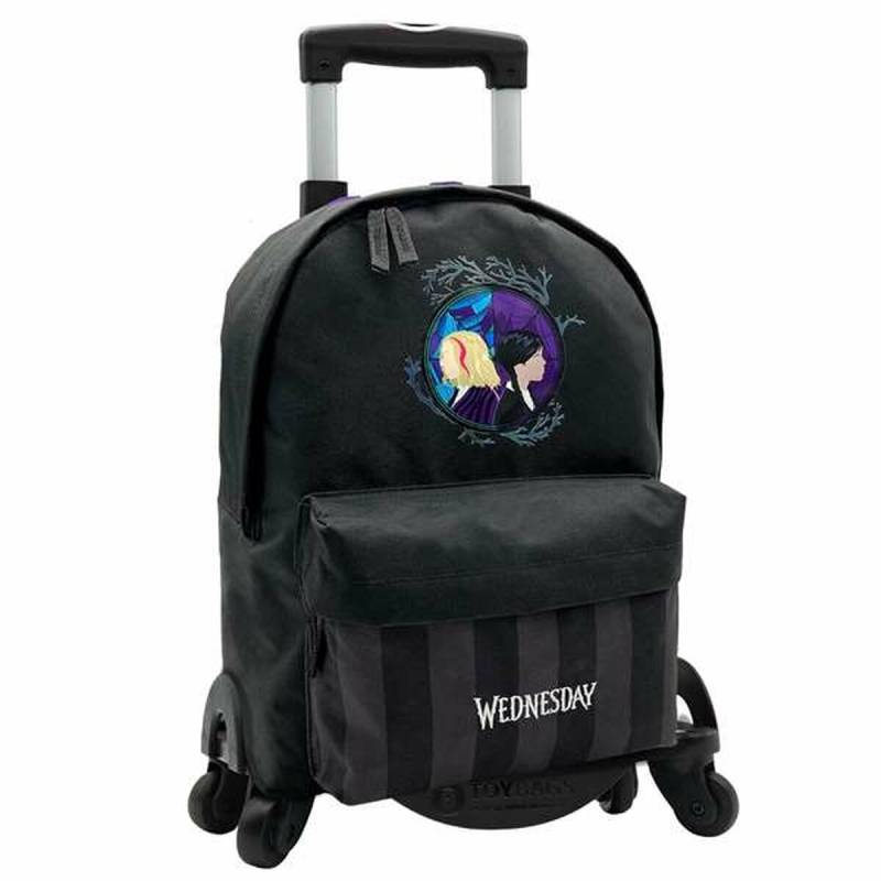Schulrucksack mit Rädern Wednesday 43 x 31 x 13,5 cm von Wednesday