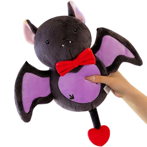 Fledermaus gefüllte Tier, Fledermausplüsch, 9-Zoll-Stofftier Bulti-in Sound, weiche Umarmung Plüsch-Puppenspielzeug für Wohnkulturgeschenke von Weduspaty