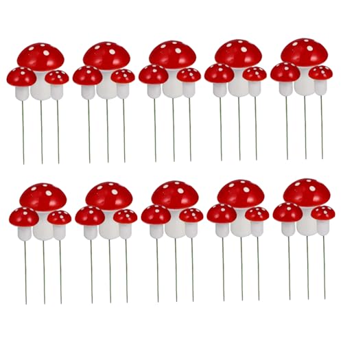 Weduspaty Mini Cupcake Topper, Pilzkuchendekorationen, 30pcs 3 Größen Mini Cupcake Toppers für Geburtstag Babyparty Party Mikro Landschaftsdekoration Weduspaty Mini Cupcake Topper, Pilzkuchendekorationen, 30pcs 3 Größen Mini Cupcake Toppers für Geburtstag Babyparty Party Mikro Landschaftsdekoration von Weduspaty