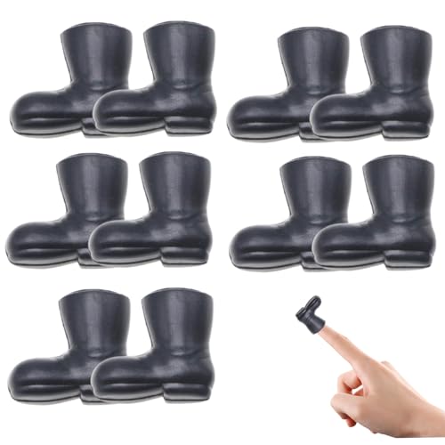 Mini-Stiefel, 5 Paare Puppenschuhe schwarz, süß und realistisch 1, 18 Zoll Mini Stiefel Strong & Wear-Resistant für Festival Home Indoor DIY Craft Mini-Stiefel, 5 Paare Puppenschuhe schwarz, süß und realistisch 1, 18 Zoll Mini Stiefel Strong & Wear-Resistant für Festival Home Indoor DIY Craft von Weduspaty