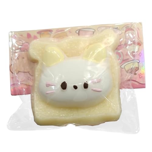 Stressbällchen für Kinder, Stressbällchen süßer Katzen -Toast 3.4x3.2x1.2 Squish -Kugeln weiche Gummi -Stress -Spannungsspielzeug Stressspielzeug abnehmbarer langsamer Aufstieg Stress Ball für Kinder von Weduspaty