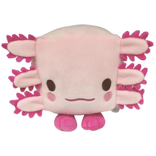 Weduspaty Axolotl gefülltes Tier, Axolotl Plüsch 6x6x4 süße gefüllte Tier weiche Plüschkissen Geschenke für Mädchen Geburtstag Halloween Dekorationen von Weduspaty
