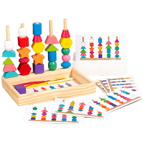 Weduspaty Bildungsspielzeuge, Montessori Holzperlen Sequenzierung Spielzeug setzt umfassende Bildung für die Sequenzierung, für Erwachsene Kinder Weduspaty Bildungsspielzeuge, Montessori Holzperlen Sequenzierung Spielzeug setzt umfassende Bildung für die Sequenzierung, für Erwachsene Kinder von Weduspaty