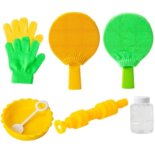 Weduspaty Bubble Game, Kleinkindblasenspielzeug umfassendes Tischtennisspiel mit 80 ml Lösung Interaktives Elternkind für den Innenraum im Freien Weduspaty Bubble Game, Kleinkindblasenspielzeug umfassendes Tischtennisspiel mit 80 ml Lösung Interaktives Elternkind für den Innenraum im Freien von Weduspaty