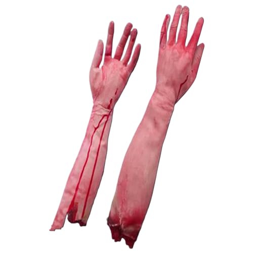 Weduspaty Gefälschte Hände, Halloween -Hände, 1 Paar 20 Zoll abgetrennten falschen Arm, Horror blutige Körperteile, für Haunted House Halloween Decor für Zuhause Weduspaty Gefälschte Hände, Halloween -Hände, 1 Paar 20 Zoll abgetrennten falschen Arm, Horror blutige Körperteile, für Haunted House Halloween Decor für Zuhause von Weduspaty