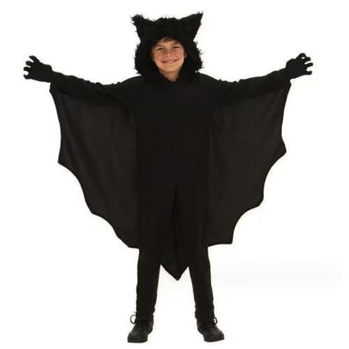 Weduspaty Halloween Fledermauskostüm, Fledermauskostüm für Kinder 9-10 Jahre alte Kinder mit Kapuze für Jungen Mädchen, Höhe 51, 2-55, 1 Zoll l Weduspaty Halloween Fledermauskostüm, Fledermauskostüm für Kinder 9-10 Jahre alte Kinder mit Kapuze für Jungen Mädchen, Höhe 51, 2-55, 1 Zoll l von Weduspaty