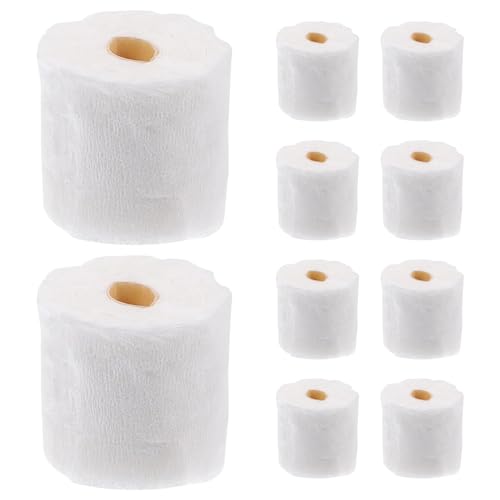 Weduspaty Miniaturen Spielzeug, 10 Prozent Dollhouse Toilettenpapier Rollen reißbar, Miniaturpuppenhauszubehör Simulationsgewebe für Küche, Badezimmer, Wohnkultur von Weduspaty