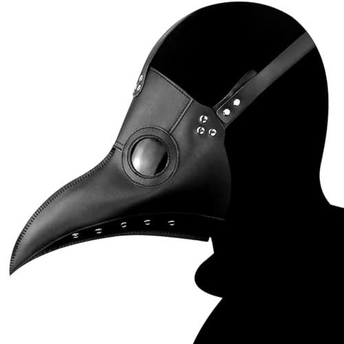 Weduspaty Pest Doctor Kostüm, Pest Doctor Mask Black Long Nase Vogelmaske Steampunk Kostüm für Maskerade Halloween Party Carnival Cosplay Weduspaty Pest Doctor Kostüm, Pest Doctor Mask Black Long Nase Vogelmaske Steampunk Kostüm für Maskerade Halloween Party Carnival Cosplay von Weduspaty