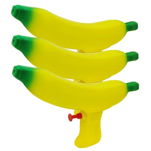 Weduspaty Wasser-Squirter für Kinder, Wasserpistole für Kinder 3PCS Lustige Bananenpistole 6-8m undcoveres Nachfüllterscheinungsspielzeug für Pool, Strand, Garten von Weduspaty
