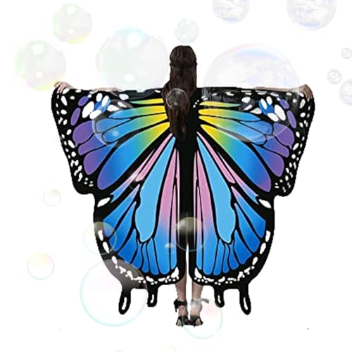 Weduspaty Women Butterfly Cape, Schmetterling Schal Frauen Schmetterling Cape Dance Party Foto Feenmutterflügel Kostüm für Cosplay Accessoire Style2, Frauen Schmetterlingsschal von Weduspaty