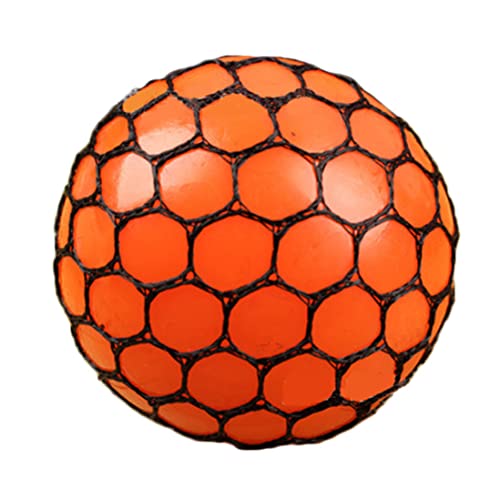Zappel -Mesh -Bällchen drücken sensorische Traubenkugeln Spielzeug Stress Relief Spielzeug Stress Ball für Erwachsene Druck Relief Büro Orange von Weduspaty