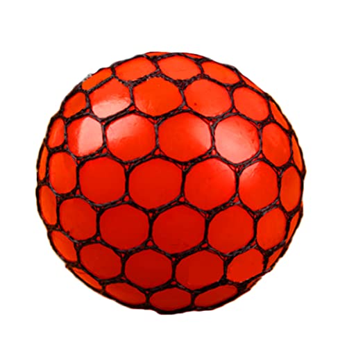 Zappel -Mesh -Bällchen drücken sensorische Traubenkugeln Spielzeug Stress Relief Spielzeug Stress Ball für Erwachsene Druck Relief Office rot von Weduspaty
