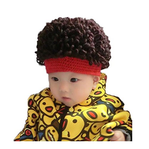 WeeH Jungen perücke hüte Halloween-kostüm Cosplay Winter-kinnted Hut für Jungen-mädchen One Size Rot von WeeH