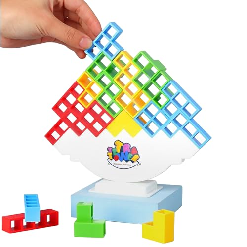 WeeKids Tetra Tower Balance Blocks 48 Stück | Tetris Tower Spiel für Erwachsene und Kinder 3+ | Balancespiel | Montessori-Spielzeug pädagogisch WeeKids Tetra Tower Balance Blocks 48 Stück | Tetris Tower Spiel für Erwachsene und Kinder 3+ | Balancespiel | Montessori-Spielzeug pädagogisch von WeeKids