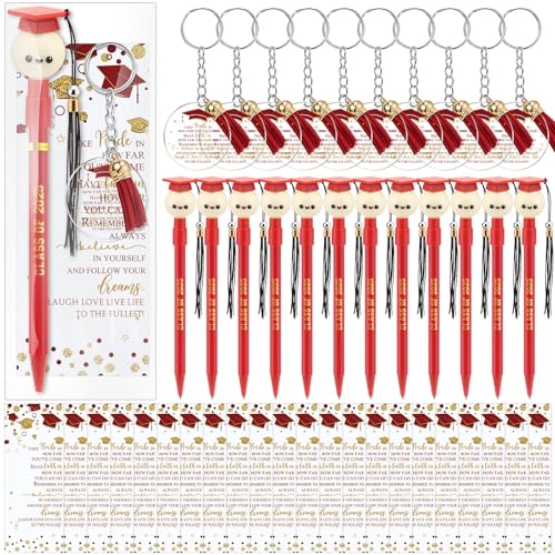 Weekgrat 30 Sets Abschlussklasse von 2025, Geschenke zum Schulabschluss, Kugelschreiber mit Quaste, Segen, Schlüsselanhänger, Lesezeichen, Partyzubehör, Großpackung für Studenten, Senioren, High von Weekgrat