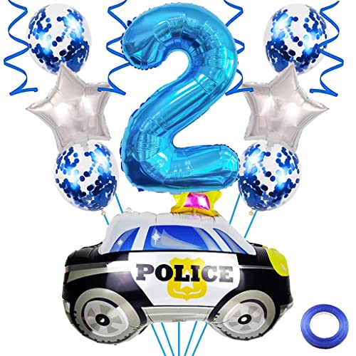 Weenkeey 2. Polizei Geburtstag Dekoration 2 Jahre Geburtstag Polizei Luftballons Polizeiauto Folienballons Blau Zahl 2 Helium Ballon für Polizei Motto Party Junge Geburtstag Party Supplies Weenkeey 2. Polizei Geburtstag Dekoration 2 Jahre Geburtstag Polizei Luftballons Polizeiauto Folienballons Blau Zahl 2 Helium Ballon für Polizei Motto Party Junge Geburtstag Party Supplies von Weenkeey