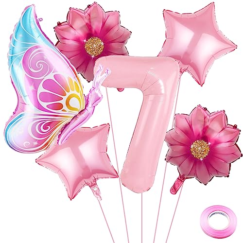Weenkeey 7 Jahre Schmetterling Geburtstag Deko Große Schmetterling Folienballon 7. Geburtstag Schmetterling Luftballon Rosa Zahl 7 Luftballon für Mädchen Geburtstag Party Weenkeey 7 Jahre Schmetterling Geburtstag Deko Große Schmetterling Folienballon 7. Geburtstag Schmetterling Luftballon Rosa Zahl 7 Luftballon für Mädchen Geburtstag Party von Weenkeey