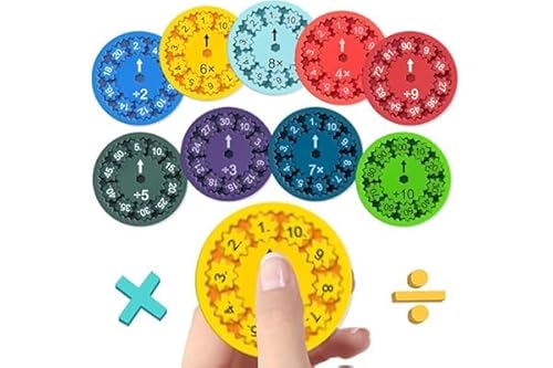 9 Stück Mathe Fidget Spinner, Schultüte Füllung, Fidget Toys Kinder ab 1. Klasse, Rechen Knobelspiele Geschenk für ab 6-10, Interaktive Montessori Spielzeug zum Lernen Multiplikation und Division 9 Stück Mathe Fidget Spinner, Schultüte Füllung, Fidget Toys Kinder ab 1. Klasse, Rechen Knobelspiele Geschenk für ab 6-10, Interaktive Montessori Spielzeug zum Lernen Multiplikation und Division von Wefaly