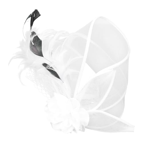 Cosplay Fascinator Hut für Party Hochzeit Frauen Blume Flapper Hut Bühnenshows Haarnadel Vintage Hut 20er Jahre Flapper Haarspange von Wegiwuca