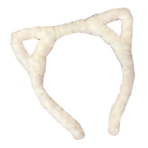 Haarbandkätzchen Ohren Leoparden Muster Pelziger Plüsch Für Halloween Cosplay Make Up Wash Face Bühne Spiel Haop von Wegiwuca