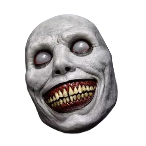 Realistische Exorzistische Latexmaske Für Halloween Horror Partys Escape Room Requisis Sturdy Lüftete Design Ungiftige Materialien Einfache Reinigung Halloween Party Maske von Wegiwuca