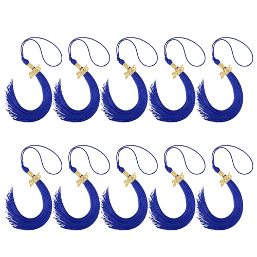 Wegiwuca 10 Quasten Für Abschlusskappen Mit Elegantem 2025 Gold Charme Für Party Decoration von Wegiwuca