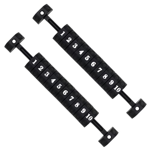 Wegiwuca 2pcs Table Football Counter Foosball Air Hockey Scoring Units Counters Scores Keeper 10 Zahlen Bewertungs Zähler Indikatoren von Wegiwuca