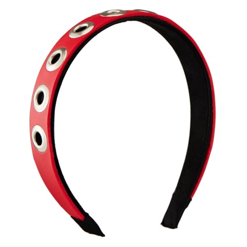 Wegiwuca Alternative Leder Nietstadband Cosplay Kopfbedeckung Haarstücke Für Halloween Und Themen Party Kostüme von Wegiwuca