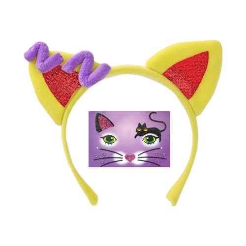 Wegiwuca Handgefertigte Katzenohren Stirnband Tierohren Stirnbänder Kopfbedeckung Halloween Cosplay Kostüm Kätzchen Stirnband Haarschmuck Wegiwuca Handgefertigte Katzenohren Stirnband Tierohren Stirnbänder Kopfbedeckung Halloween Cosplay Kostüm Kätzchen Stirnband Haarschmuck von Wegiwuca