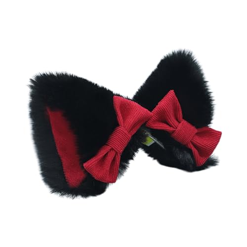 Wegiwuca Handgefertigtes Kätzchen Ohr Hair Clip Kätzchen Girl Cosplay Kopfwege Biest Ohrs Fursuit Maskeraden Halloween Cosplay Party von Wegiwuca
