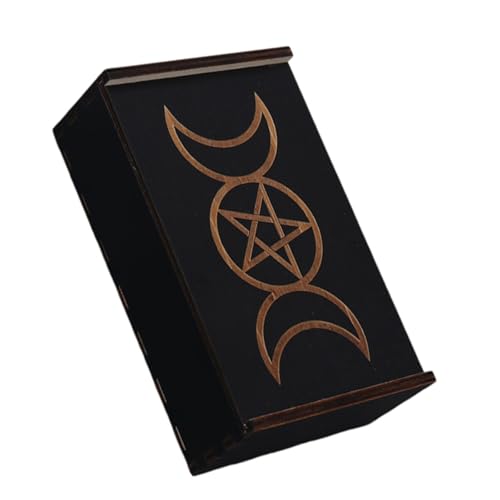 Wegiwuca Holzspielkarten Box Playings Tarots Container Speicher Hülle Pakelpokerbox Playings Karten Box Leere Kartenspeicher Hülle von Wegiwuca