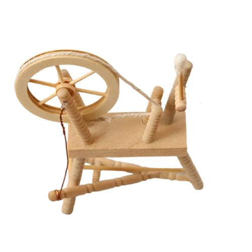 Wegiwuca Klassische 1/12 Dollhouses Spinnings Radmodell Original Holzfarbe Spinnings Rad Für Verschiedene Puppenhäuser Dekoration Wegiwuca Klassische 1/12 Dollhouses Spinnings Radmodell Original Holzfarbe Spinnings Rad Für Verschiedene Puppenhäuser Dekoration von Wegiwuca