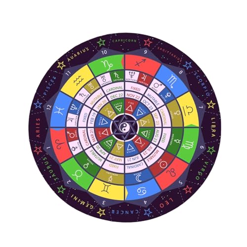 Wegiwuca Konstellationen Astrologie Pendel Mat Tarots Gummi Tischdecke Schreibtisch Dekoration Tarots Kartenpolster Pendel Zeremonie Matte von Wegiwuca