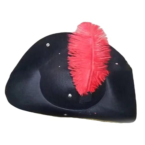 Wegiwuca Niedliche Koloniale Trikornhut Mit Decors Halloween Carnivals Party Fotografie Cosplay Piratenhut Für Erwachsene von Wegiwuca