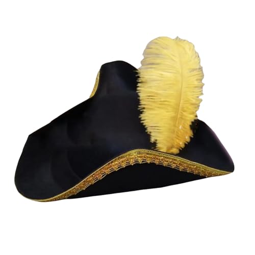 Wegiwuca Niedliche Koloniale Trikornhut Mit Decors Halloween Carnivals Party Fotografie Cosplay Piratenhut Für Erwachsene von Wegiwuca