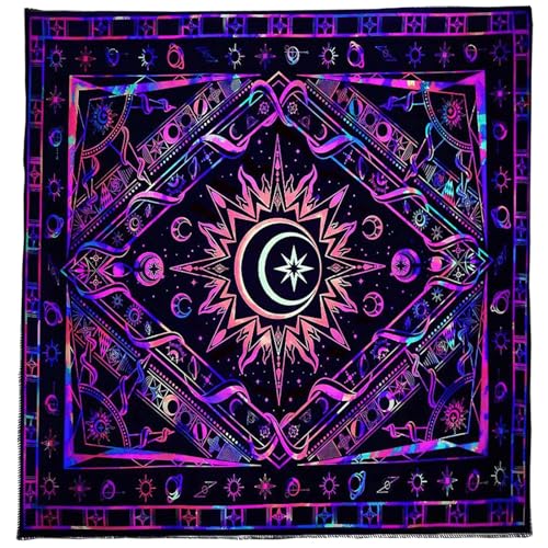 Wegiwuca Professionelle Stoff Tarot Tischtuch Hexerei Quadratische Tarot Tischdecke Verbessert Lesen des Kartens von Wegiwuca