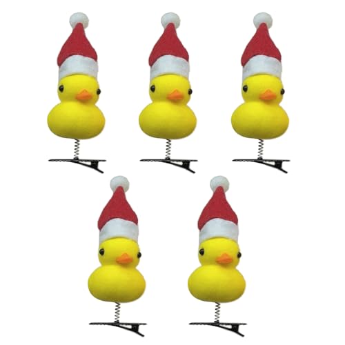 Wegiwuca Schöne Haarclip Ente Mit Kamera Weihnachtshut Kopfbedeckung Duckling Thema Haarnadel Nachahmung Ente Barrettes Wegiwuca Schöne Haarclip Ente Mit Kamera Weihnachtshut Kopfbedeckung Duckling Thema Haarnadel Nachahmung Ente Barrettes von Wegiwuca