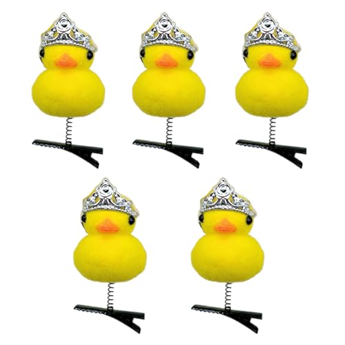 Wegiwuca Schöne Haarclip Ente Mit Kamera Weihnachtshut Kopfbedeckung Duckling Thema Haarnadel Nachahmung Ente Barrettes von Wegiwuca
