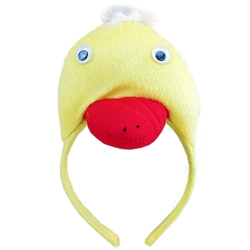 Wegiwuca Schöner Kopfschmuck Cartoon Haarband Trendy Entenstirnband Perfekt Für Geburtstage Und Kostümpartys Süße Ente von Wegiwuca