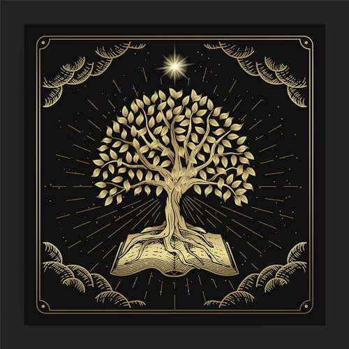 Wegiwuca Tarot Tischdecke Stofftischabdeckung Für Mystische Praxis Baummuster Tarot Tischtischdecke Baumtischabdeckung Dekore Dekore von Wegiwuca